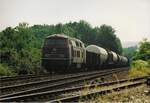 02.August 1990  Abzw.-Stelle Karlstor-Pfühl 215 139-7 mit Dg 53644 von Rbf. Nürnberg nach Rbf.Mannheim in Heilbronn Lokwechsel im Mai 1991 ging sie ins AW NNX am 30.06.1992 erhielt eine B3 REV 15.07.91 kurz nach der Abnahme erlitt Sie einen Brandschaden war länger im AW HBX 30.06.92 Lz 83411 Ulm. am Bild unten die Strecke zum Südbahnhof