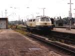 216 108-1 auf Oberhausen Hauptbahnhof am 14-8-1999.