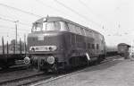 Am 4.5.1986 fand im Bahnhof Hasbergen ein Bahnhoffest statt. Ausgestellt war dort auch die V 160003 (Lollo) der DB.