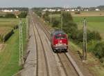 216 224-6 der IGE zu sehen am 26.09.14 in Neu-Ulm.