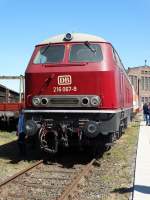 216 067-9 am 14.06.15 im DB Museum Koblenz beim Sommerfest