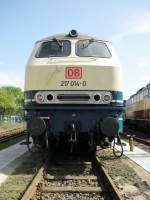 DB 217 014-0 im DB Museum Koblenz-Ltzel am 9.4.2011