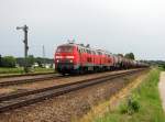 217 016 und 217 013 mit Kesselzug in Tling  (19.06.2006)