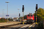 218 491-9 beim rangieren in Friedrichshafen.