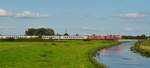 Am 04.09.2017 konnte dieser IC aus Westerland mit 2 218ern an der Erlaubrücke festgehalten werden.  Nächster Halt - Husum.