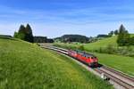 218 421 + 218 4xx mit einem EC am 26.05.2018 bei Wolfsried.