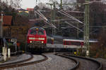 218 403-4 am EuroCity EC 195 am Hoyerberg, Lindau. 27.11.20