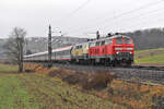 218 488-5 & 218 381-2 mit IC 118 bei Uhingen 24.12.2019