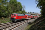 218 433 aus Schwandorf kommend am 30. April 20224 bei Pirkensee.