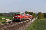 218 403 aus Regensburg kommend am 30. April 2024 bei Zeitlarn.