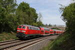 218 403 war am 1. Mai 2024 bei Pirkensee auf dem Weg nach Regensburg.
