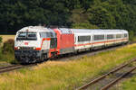 218 497 auf dem Weg von Bad Kleinen in Richtung Lübeck.