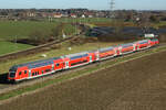 218 430 mit einem RE von Mühldorf nach München bei Markt Schwaben am 25.11.24.