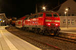 218 429-9 mit dem RE 13967 (Bingen (Rh) Hbf - Neustadt (Weinstr) Hbf) in Bad Kreuznach.