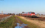 218 401	mit dem RE 12031 (Neustadt(W) Hbf - Karlsruhe Hbf) bei Edenkoben 14.1.25