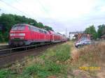 RE 21579 geschoben von 218 102-2 kurz vor der Abfahrt richtung Hamburg Hbf (AH).