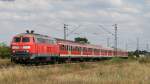 218 130-3 mit dem Lr 76964 (Ludwigshafen-Offenburg) gen RGN am km 33,0 der KBS700 24.7.08