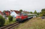 218 488 vom BW Kempten am 12.09.2008 mit dem RE 453 von Nrnberg nach Prag in Amberg.
