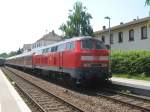 Am 27.06.2010 wartete 218 478-6 in Winden (Pfalz)auf die weiterfahrt nach Karlsruhe.