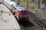 218 307-7 bei der Einfahrt in den Hamburger HBF am 18.07.10