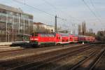 218 421 mit RB 27058 am 24.04.2011 am Heimeranplatz in Mnchen.