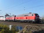 218 836 und 218 832 schleppten am 25.09.2011 ICE 402 035/808 035(Grlitz)und 402 005/808 005 (Zwickau)von Stendal nach Berlin ab.