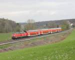 IRE 4209 auf dem Weg nach Lindau, in Krze wird der Zug Meckenbeuren erreichen.