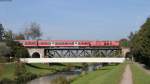 RE 20738 (Erzingen(Baden)-Basel Bad Bf) mit Schublok 218 343-2 bei Lauchringen 24.9.13