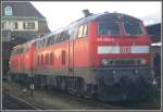 218 494-3 und 218 499-2 in Lindau Hbf. (29.10.2010)