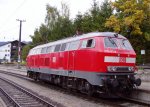 218 463-8 beim Bahnhofsfest in Seefeld/Tirol zum Jubilum  100 Jahre Mittenwaldbahn  am 29.09.2012.