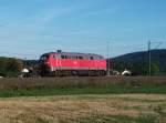 218 459 fhrt am 29.September 2013 als Tfzf bei Halach(b. Kronach) Richtung Saalfeld.