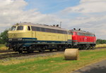 Railsystems RP 218 480-2 + 218 469-5 am 11.07.2016 bei der Fahrt in das Tanklager Emleben.