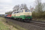 218 396-0 u.3x die Baureihe 335 xxx und am Schluss die 218 450-5 gesehen am 26.03.20214 bei Kerzell.