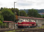 DLFB 119 158-4 am 03.09.2016 an der Tankstelle in Meiningen.