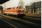 219 164 in Ihrem Heimatbahnhof Grlitz. Etwa einen Monat nach dieser Aufnahme (April'98), Wurde sie nach Chemnitz abgegeben. 