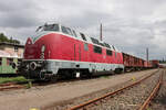 V200 017 am 27. Juli 2020 im Eisenbahnmuseum Bochum-Dahlhausen.