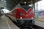 Sonderzug Köln - Winterberg DZ Wintermärchen DPF61499 V 200 116 und 41 360 am 18.01.2014 in  Hagen Hbf.
