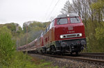 Diesel-Brummen am Bergerdenkmal im Ruhrtal.