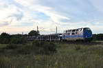EGP kam mit der schicken 221 136-5 und einem leeren Autozug aus Richtung Hamburg.