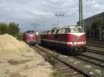 Eine BR221 neben einer BR228 am 26.9.07 beim Rangierbahnhof Fulda!