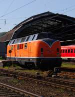 Die 221 135-7 der Bocholter Eisenbahngesellschaft wurde heute am 05.05.2008 im Hagener Hbf gesichtet.Die Farbgebung gefllt mir immer mehr. Hoffentlich bleibt sie lange in diesem Zustand erhalten.