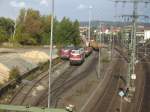 Eine BR211 neben einer BR 228 beim Rangierbahnhof Fulda, am 26.9.07