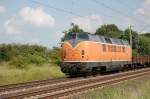 221 135-7 BEG mit leeren Kupferzug kurz vor berquerung des Mittellandkanals bei Peine am 16.06.2009
