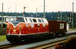 221 108-4 auf der Fahrzeugparade  Vom Adler bis in die Gegenwart , die im September 1985 an mehreren Wochenenden in Nrnberg-Langwasser zum 150jhrigen Jubilum der Eisenbahn in Deutschland