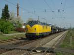 V270.06 (Ex EBW Cargo) mit ARS Autotransportzug auf dem Weg nach Kassel Waldau.