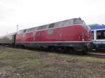 V 200 116 in Halberstadt mit einem Sonderzug am 25.04.2013