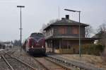 V270.10 (92 80 1221 124-1 D-SGL) als 92186 am 23.03.2013 in Hirschau (Strecke Amberg - Schnaittenbach)