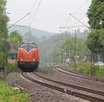 Am 19.05.2013 dieselte es auf der KBS 613: RTS 221 134 kam mit ein paar Baufahrzeugen in Richtung Norden durch Wehretal-Reichensachsen.