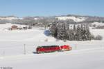 SGL V270.10 mit Schneepflug am 01.01.2015 bei Weizern-Hopferau.