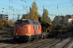 und wieder zurück: 221 134 am 24.10.15 am Münchner Heimeranplatz